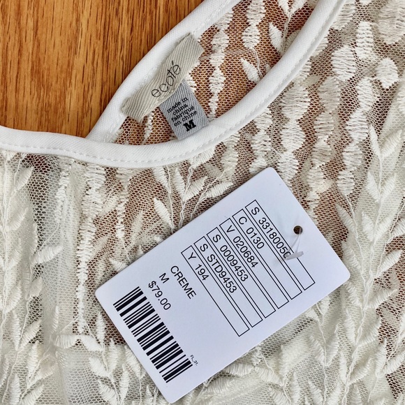 Ecoté Lace Dress with Slip - Creme / White - Picture 2 of 5